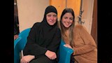لجين خليفة مع ريهام عبدالغفور في كواليس مسلسل حكاية نرجس
