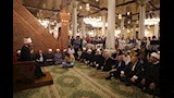 نقيب الأشراف خلال افتتاح مسجد سيدنا الحسين (3)