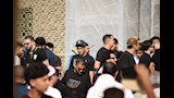 جنازة والد تامر حسني في مسجدالدجوي