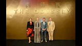 صور..فريق عمل "The Odyssey" يحتفل بعرض خاص للفيلم مع الجمهور في الصين