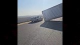 الحادث اغلق الطريق بشكل جزئي
