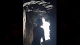 ايمان العاصي داخل احد الكهوف