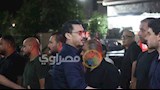 بالصور.. أحمد عيد في عزاء المنتج ياسر صبحي