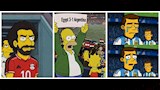 حقيقة توقع مسلسل The Simpsons نتيجة مباراة مصر والأرجنتين بكأس العالم