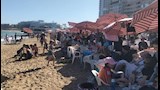 "الموج غضبان".. منع نزول البحر بمعظم شواطئ الإسكندرية (صور)