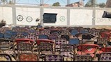 بني سويف تتزين بالأعلام والمقاهي  تتجهز لمواجهة مصر الأرجنتين