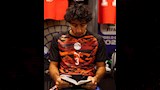 محمد هاني يقرأ القرآن  قبل مباراة مصر والأرجنتين