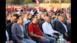 فرحة وزير الرياضة ومحافظ القاهرة بأهداف مصر في شباك الأرجنتين (3)