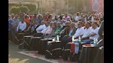 فرحة وزير الرياضة ومحافظ القاهرة بأهداف مصر في شباك الأرجنتين (5)