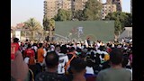 فرحة وزير الرياضة ومحافظ القاهرة بأهداف مصر في شباك الأرجنتين (2)