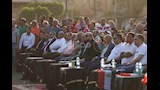 فرحة وزير الرياضة ومحافظ القاهرة بأهداف مصر في شباك الأرجنتين (13)