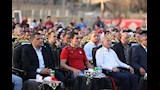 فرحة وزير الرياضة ومحافظ القاهرة بأهداف مصر في شباك الأرجنتين (21)
