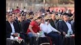 فرحة وزير الرياضة ومحافظ القاهرة بأهداف مصر في شباك الأرجنتين (23)