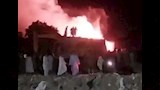 بـ"المياه والرمال".. إخماد حريق هائل في مخزنين بقرية دلجا بالمنيا- صور