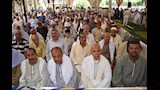 جانب من حضور مراسم الصلح ببنى سويف