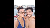 مينا مسعود وزوجته إيميلي شاه