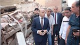 محافظ الغربية يتابع تداعيات انهيار عقار بشارع فلسطين (2)