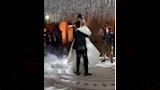 شقيق أحمد داش مع عروسته (1)
