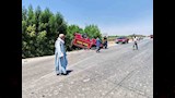 حادث مروع بطريق الفيوم بحيرة قارون السياحى