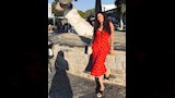 هند صبري تتألق بفستان احمر (1)