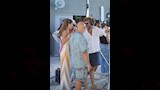محمود العسيلي ودينا الشربيني مع مازن المتجول