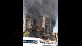 حريق هائل بحدائق الأهرام (1)