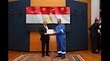 كامل الوزير يتفقد ميناء دمياط ويكرم أبطال احتواء حادث السفينة (10)