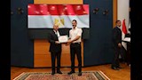 كامل الوزير يتفقد ميناء دمياط ويكرم أبطال احتواء حادث السفينة (14)