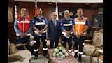 محافظ بني سويف يكرّم طاقم إسعاف أتمّ ولادة طارئة (2)
