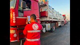 الهلال الأحمر يطلق قافلة زاد العزة