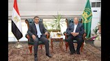 محافظ القليوبية يبحث مع منير غبور تطوير محيط كنيسة العذراء مريم بمسطرد