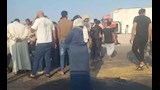 انقلاب سيارة عمال على محور 30 يونيو٢