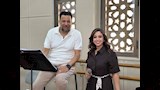 الفنانة ريهام عبد الحكيم مع المايسترو محمد الموجي