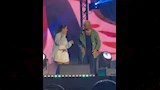 لقطة عفوية بين أحمد سعد وابنته