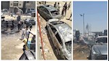 ماس كهربائي وراء الحريق.. تفحم 4 سيارات داخل جراج بشبرا الخيمة (صور)