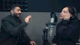 بسمة بوسيل وتامر في كواليس اغنية البدايات (3)_14