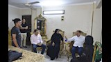 محافظ بورسعيد خلال زيارته لأسرة أبو عبده