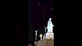ظهور نور مضيء وحمامة حول تمثال العذراء بدير درنكة