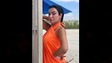 ميرهان حسين على شاطئ البحر (1)