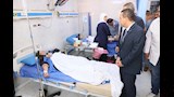 المحافظ ووكيل الصحة في موقع الحادث