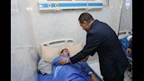 محافظ المنوفية يتفقد حالة المصابين