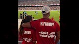 كريم فهمي وزوجته في الاستاد