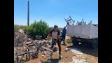 إزالة الاشغالات من على شاطئ بورسعيد٥