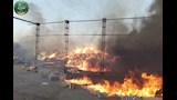 نشوب حريق هائل بمصنع لتصدير البرتقال بالشرقية  (6)