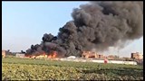 نشوب حريق هائل بمصنع لتصدير البرتقال بالشرقية  (2)