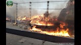 حريق محطة موالح بالشرقية (2)