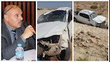  بالصور- إصابة سكرتير عام محافظة مطروح ومرافقيه في انقلاب سيارة
