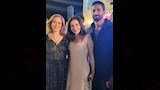 مي عز الدين وزوجها مع إلهام شاهين