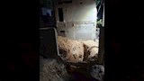 تصدع احد المنازل بسبب تسرب المياه