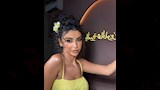 اعتمدت لما تسريحة الشعر المرفوعة 